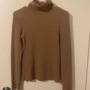 Michael Kors camel turtleneck sweater